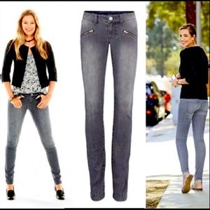 Cabi Zip Skinny Jeans Gray #5167 NEW Size 6